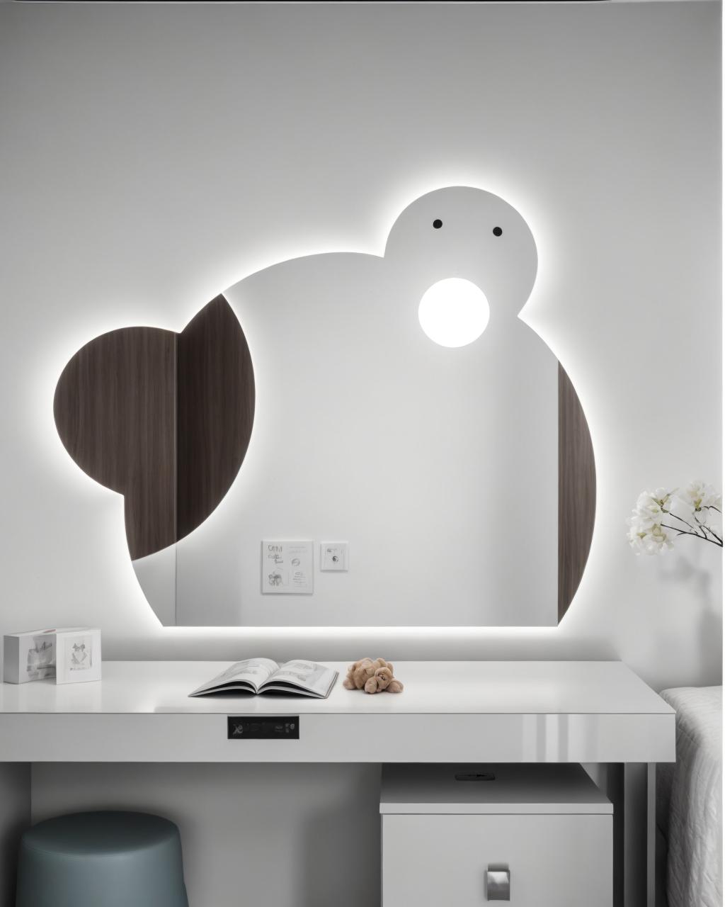Specchi LED di varie forme per bambini