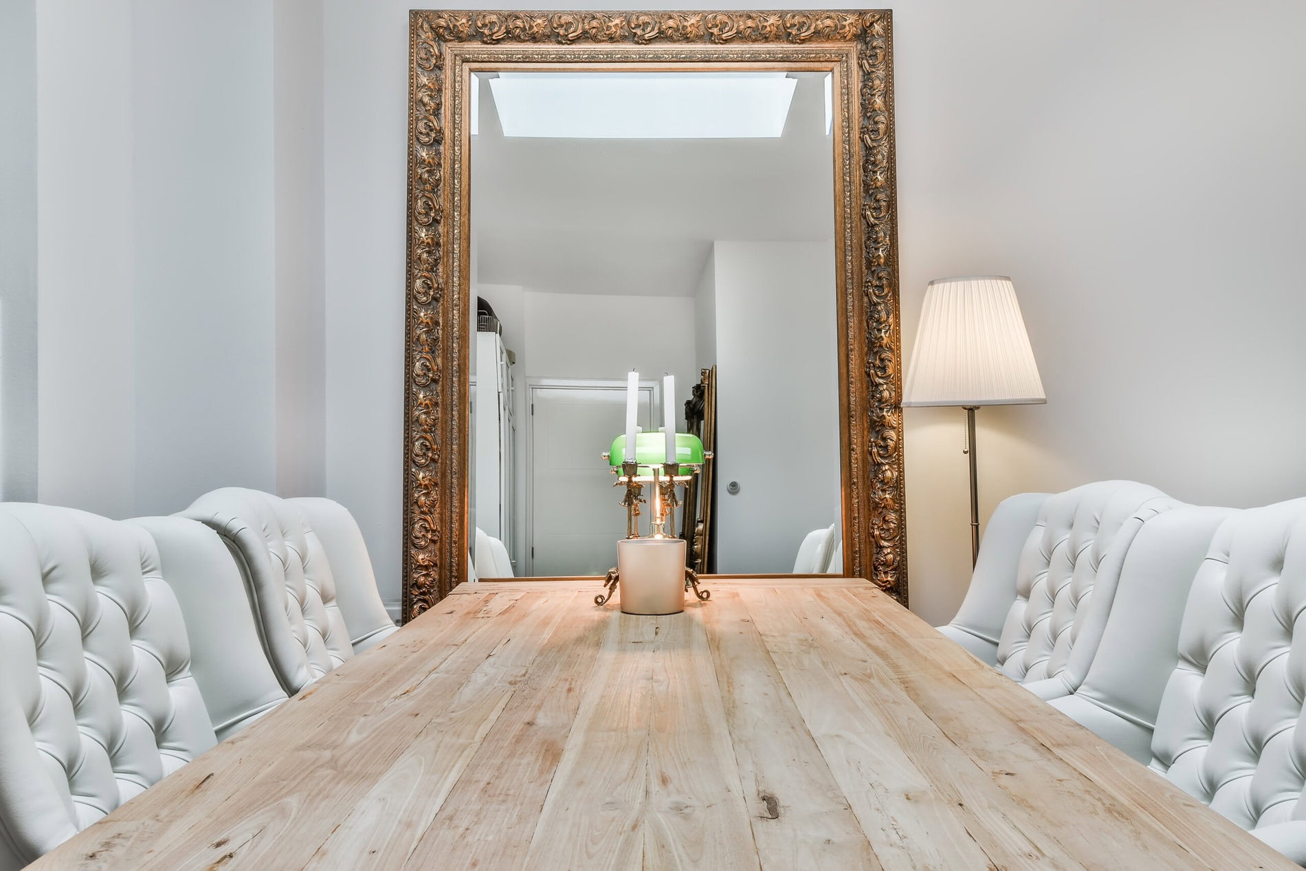 Mirror in the dining room