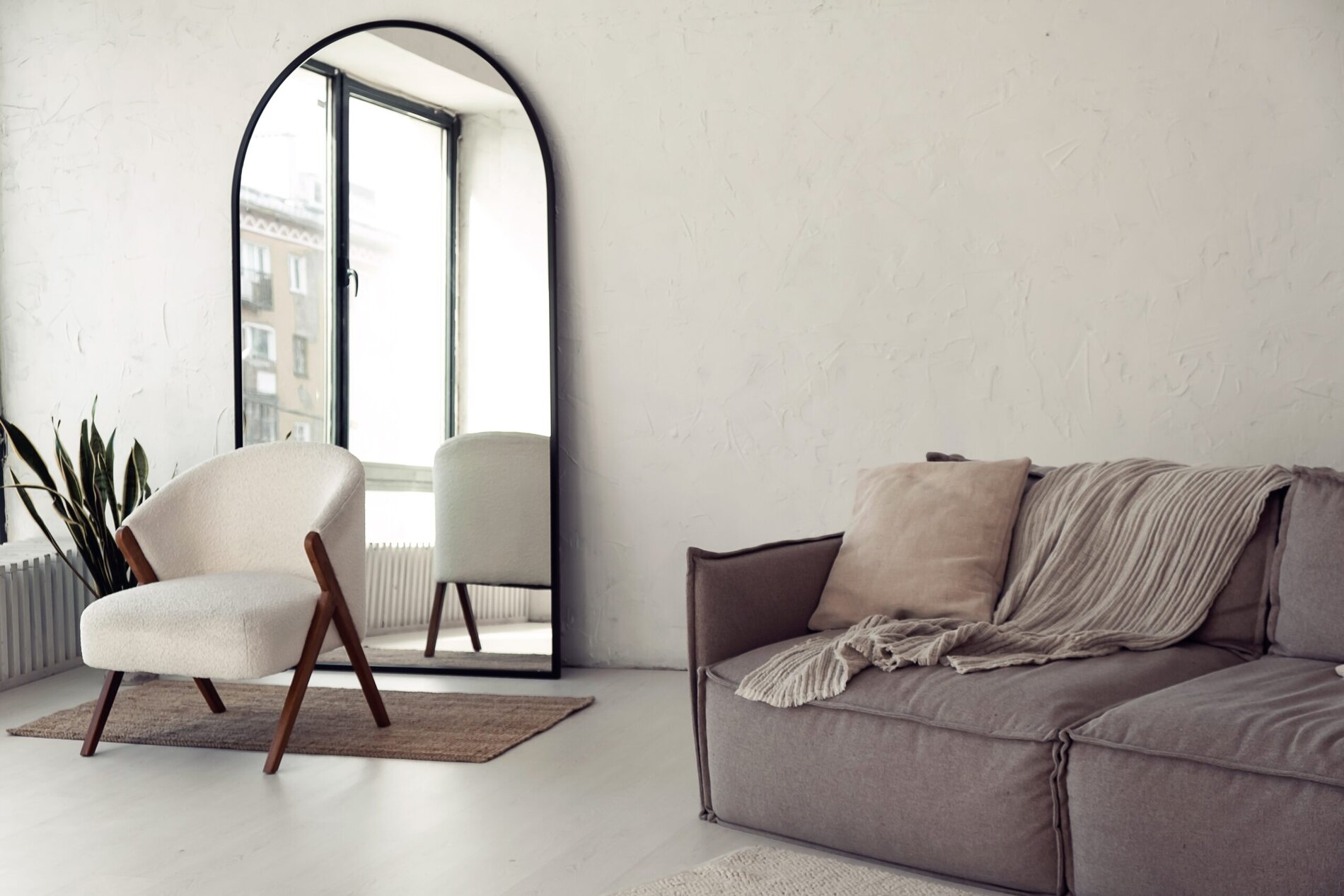 Mirror in the living room